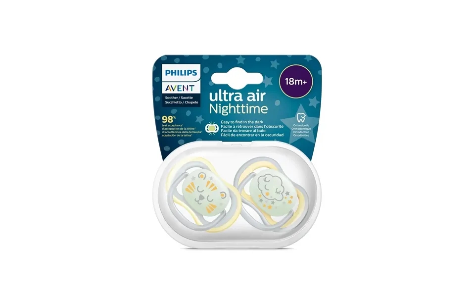 Philips Avent Ultra Air Night Soother 18 Months Pack Of 2