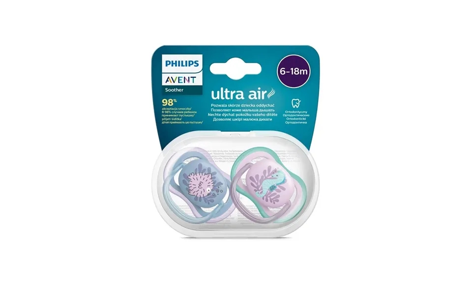 Philips Avent Ultra Air Soother 6-18 Months Pack Of 2