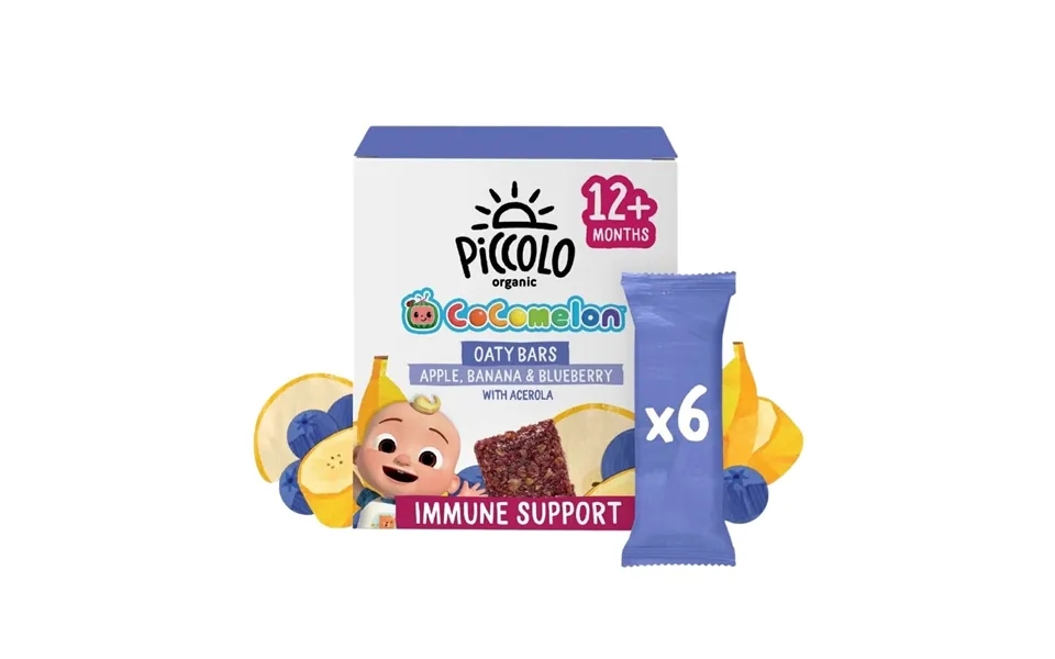 Piccolo Organic Apple Banana Blueberry Oaty Bar 12 Months 138g 6x23g