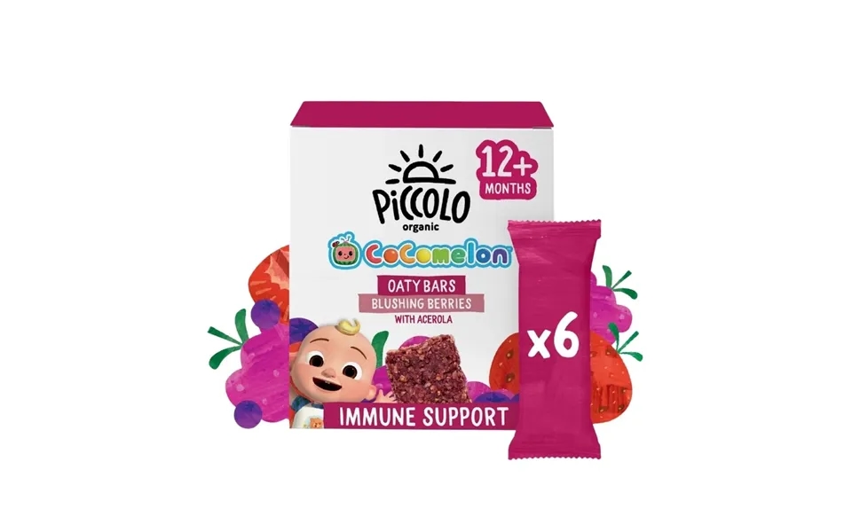 Piccolo Organic Blushing Berries Oaty Bar 12 Months 138g 6x23g