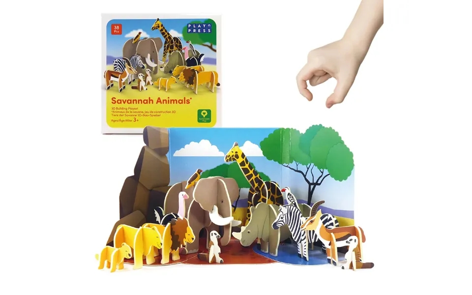 Playpress Toys Savannah Animals Playset