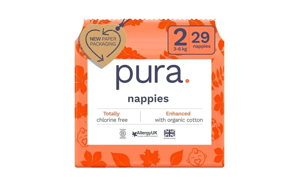 Pura Eco Nappy Size 2 - 29 Nappies