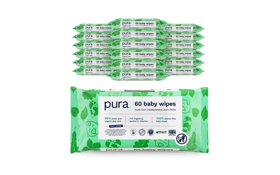 Pura Wipes Non-flushable 18x60 Pcs