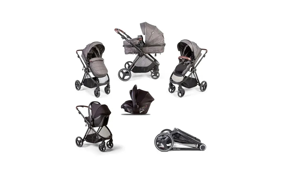 Red Kite Push Me Pace I-size 3-in-1 Travel System - Grey
