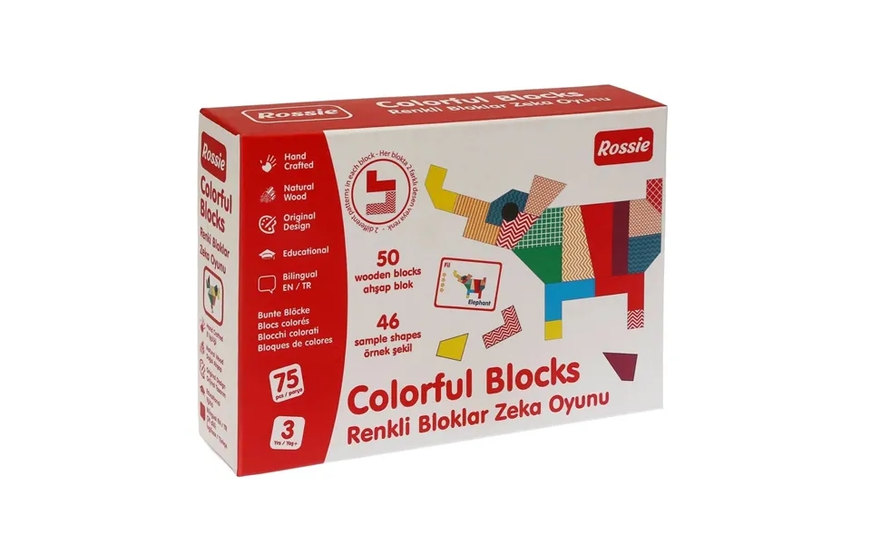 Rossie Colored Wooden Blocks