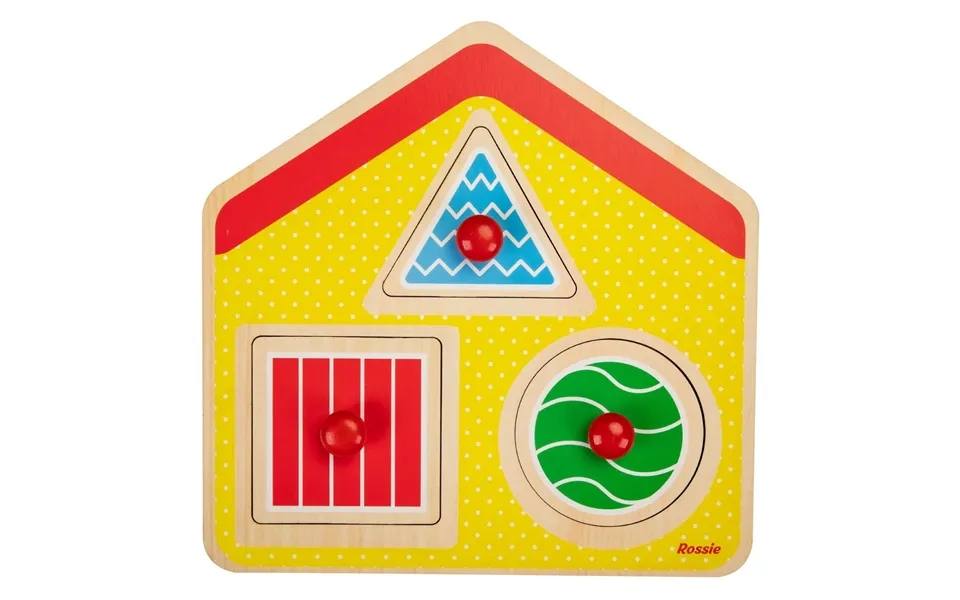 Rossie Wooden First Puzzle - Geometric House