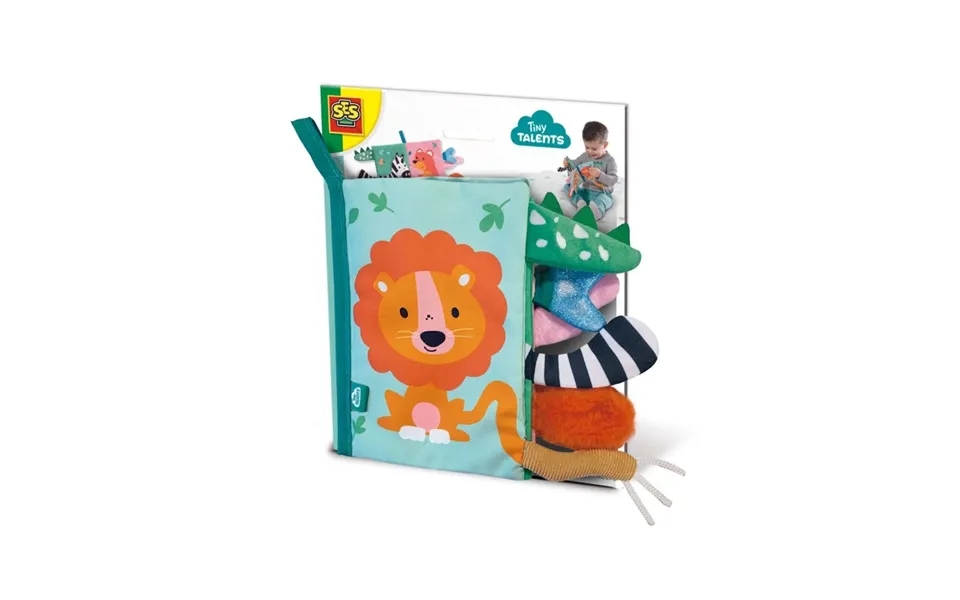 Tiny Talents Sensory Animal Tails Cloth Book