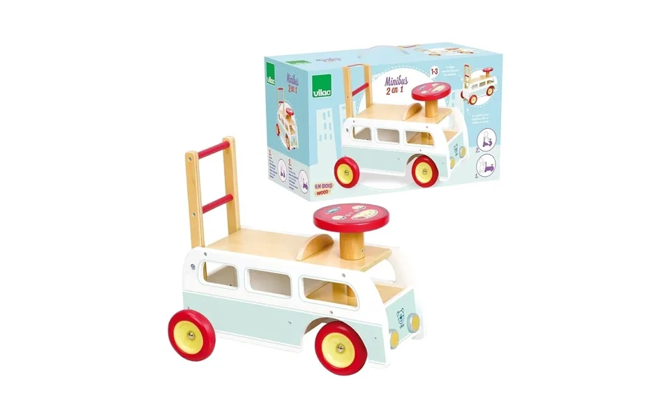 Vilac 2-in-1 Retro Wooden Camper Van