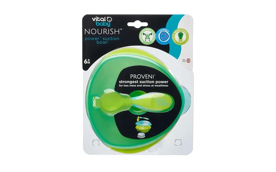 Vital Baby Nourish Power Suction Bowl - Pop