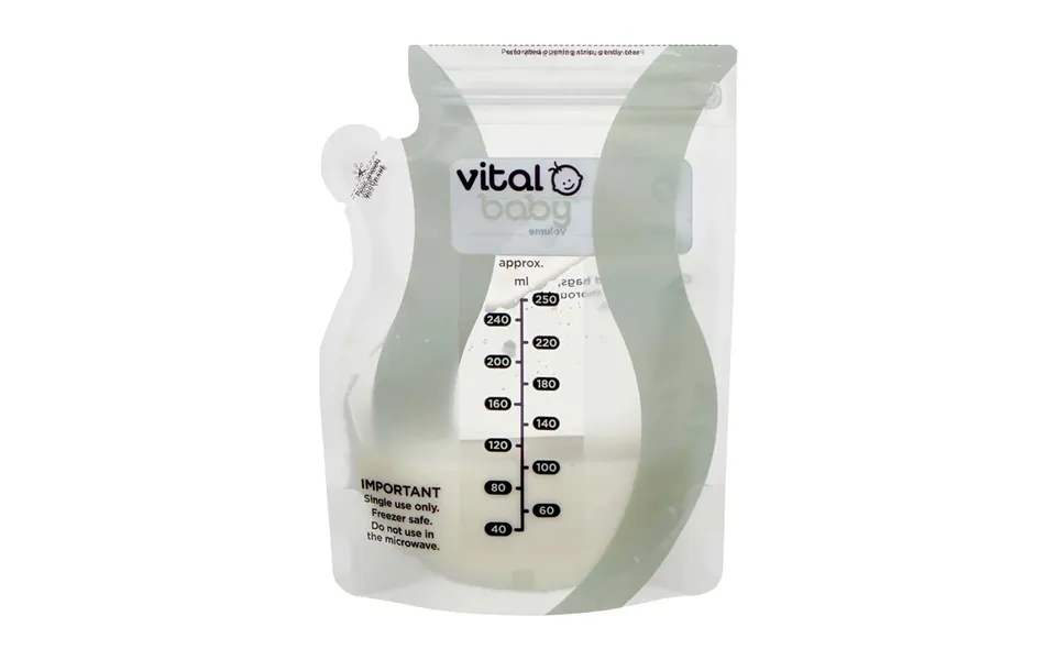 Vital Baby Nurture Easy Pour Breast Milk Storage Bags 30 Pcs