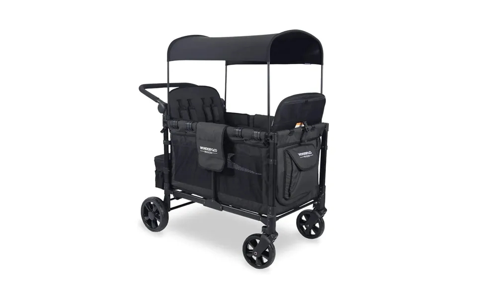 Wonderfold Wagon W4 Elite Quad Stroller Wagon - Volcanic Black