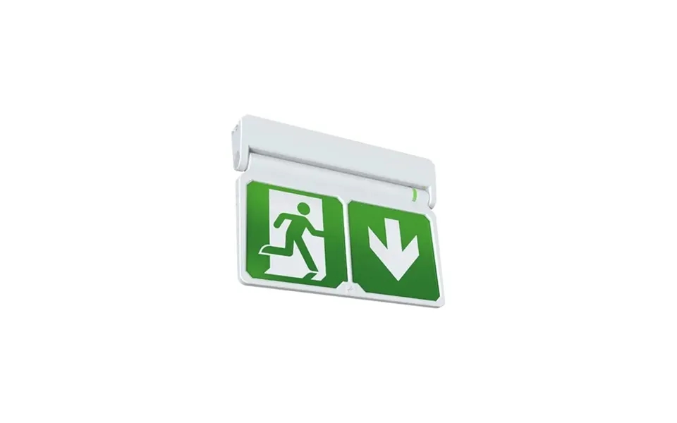 Ansell Adler Maintained Non-maintained Emergency Exit Sign White