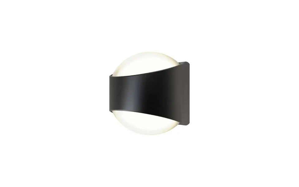Ansell Misano Curve Ip65 Bi-directional Wall Light 3000k Black