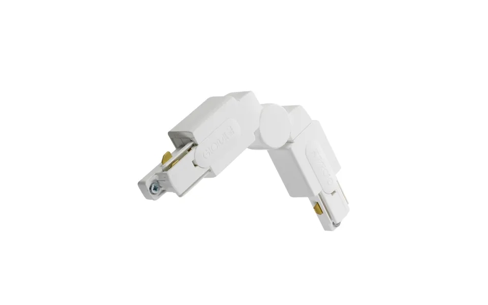 Aurora Adjustable Connector Single Circuit Track White