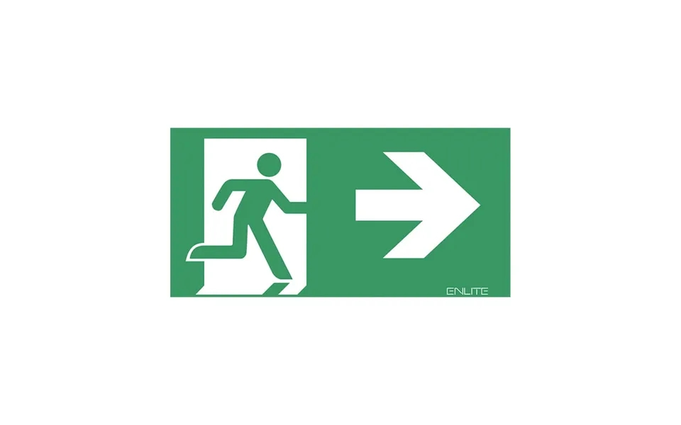 Aurora Left Right Pvc Emergency Exit Legend For En-emled21 22 & 24