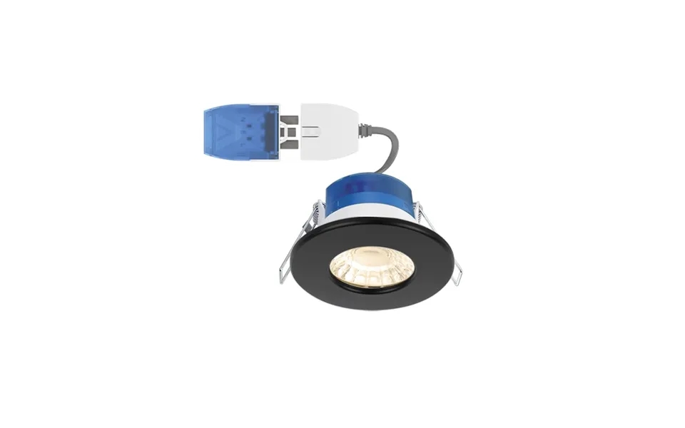Aurora R6 Fastrfix Fixed 6w Fire Rated Led Downlight Matt Black 3000k