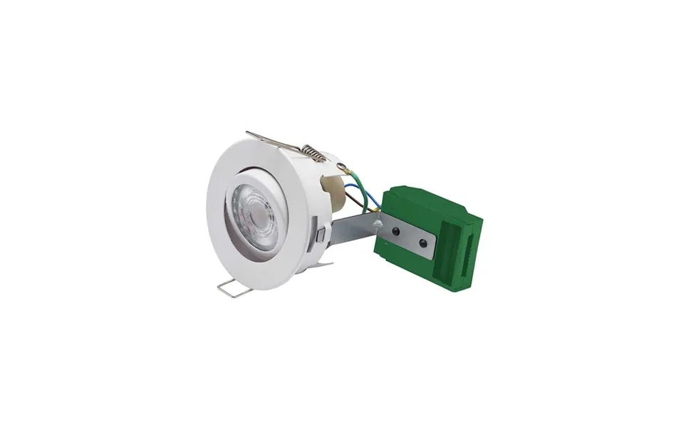 Bell Firestay Protector Open Back Non-integrated Centre Tilt Gu10 Downlight Matt White