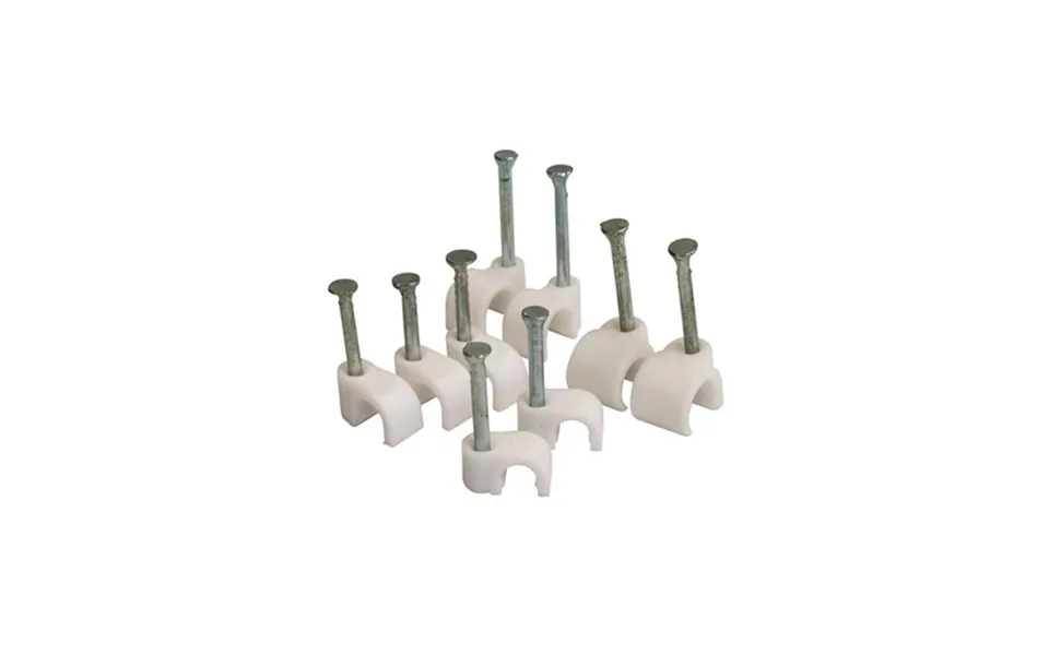 Cable Clips For Round Cable Per 100 -4-white