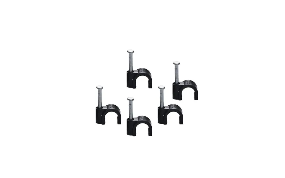Cable Clips For Round Cable Per 100 -6-black