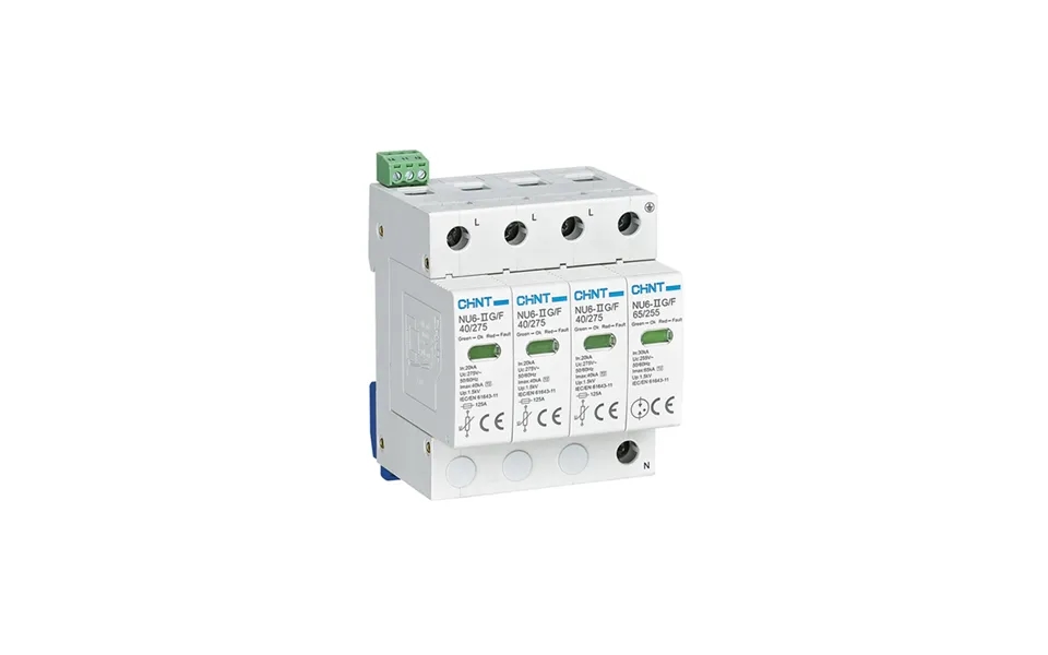 Chint Nu6-ii-g F-3p Surge Arrester Spd 3 Pole Neutral