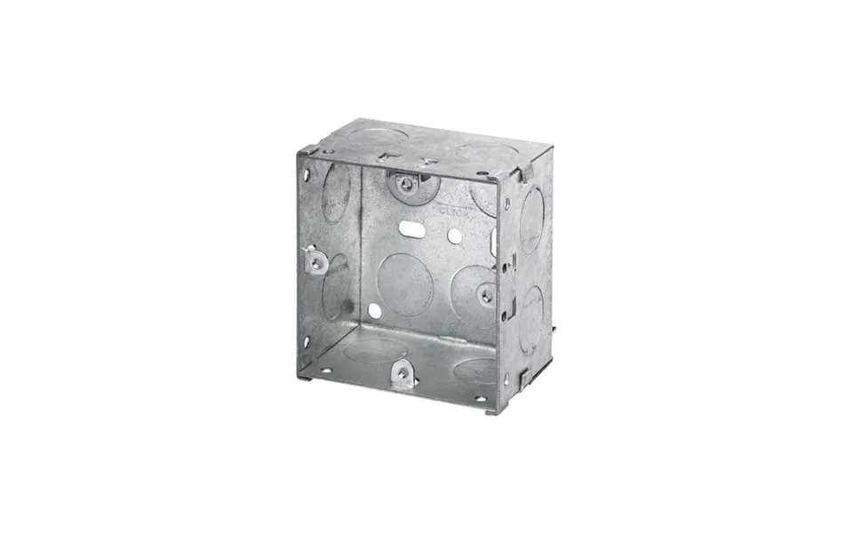 Click 1 Gang 47mm Deep Galvanised Steel K.o. Box