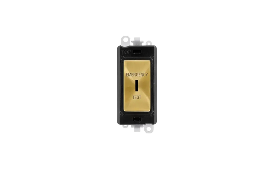 Click 20ax Satin Brass 20ax Dp Emergency Test Keyswitch Module Insert Black