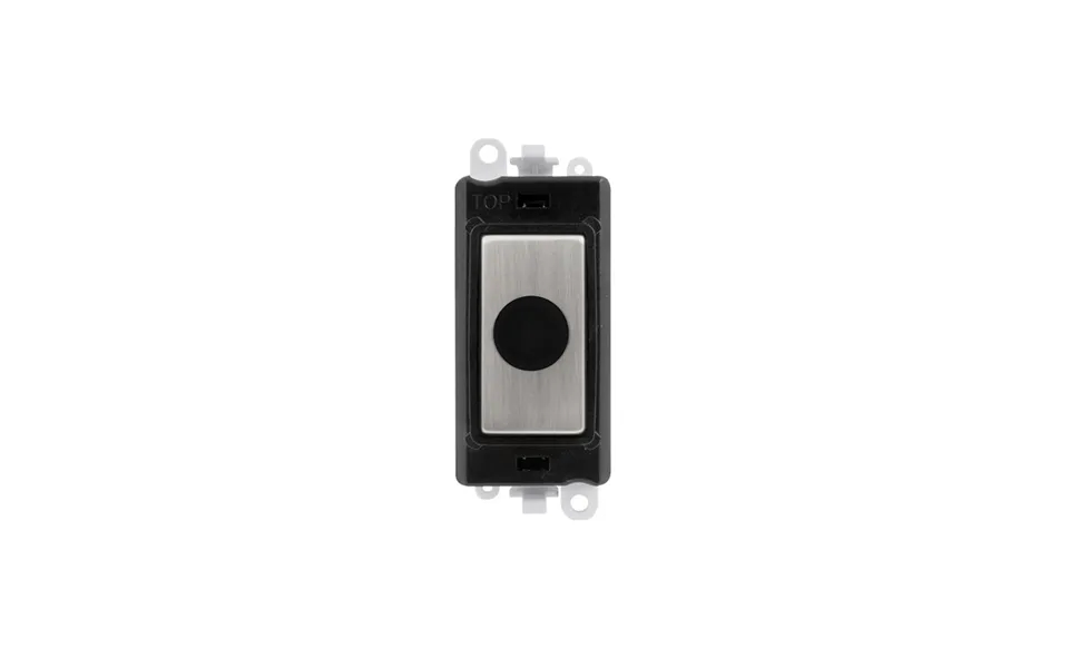 Click 20ax Stainless Steel 20a Flex Outlet Module Insert Black