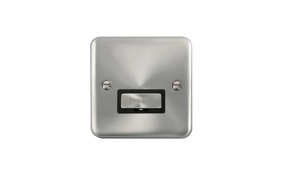 Click Deco Plus Fused Spur Satin Chrome Black Inserts