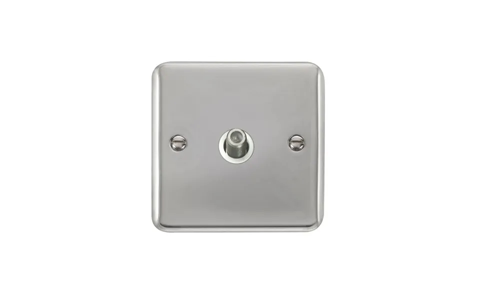Click Deco Plus Twin Non-isolated Single Satellite Outlet Polished Chrome White Inserts