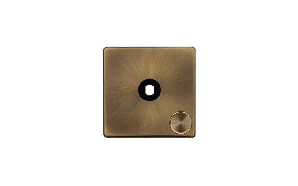 Click Definity 1 Gang Unfurnished Dimmer Plate & Knobs Antique Brass
