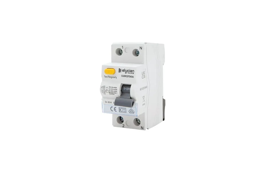 Click Elucian 2 Pole A Class 80a 100ma Time Delay Rcd