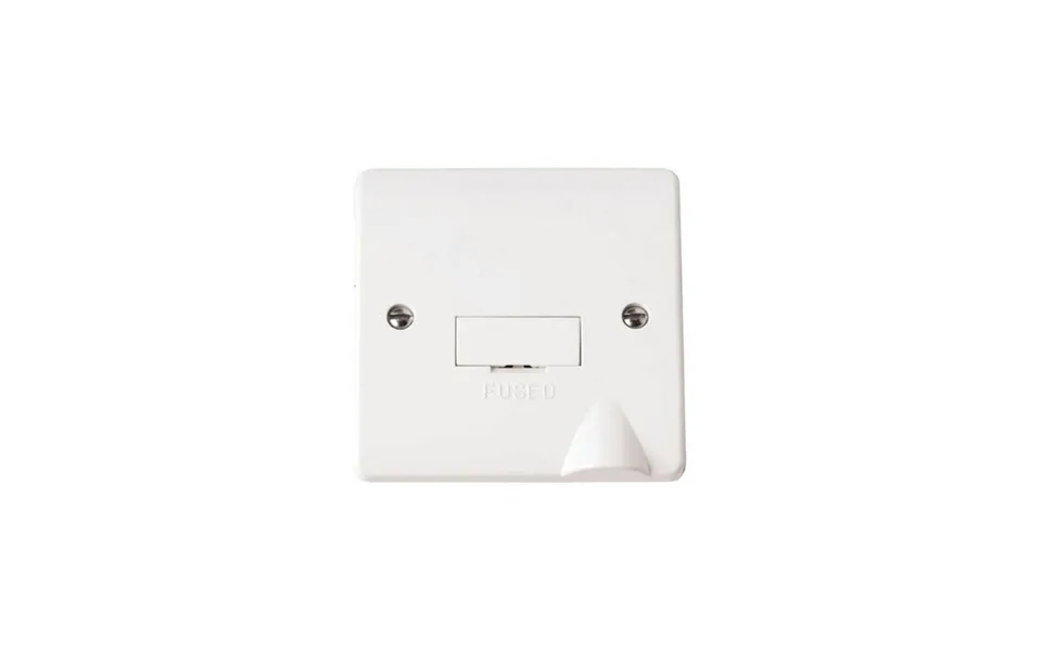 Click Fused Connection Unit 3 Amp White Pvc With Optional Flex Outlet