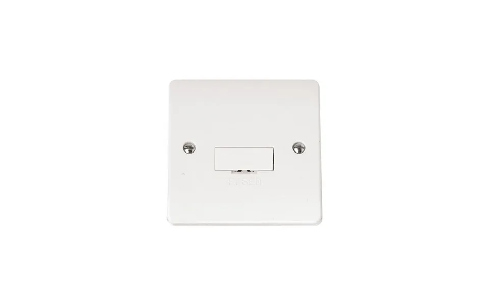 Click Fused Connection Unit 3 Amp White Pvc