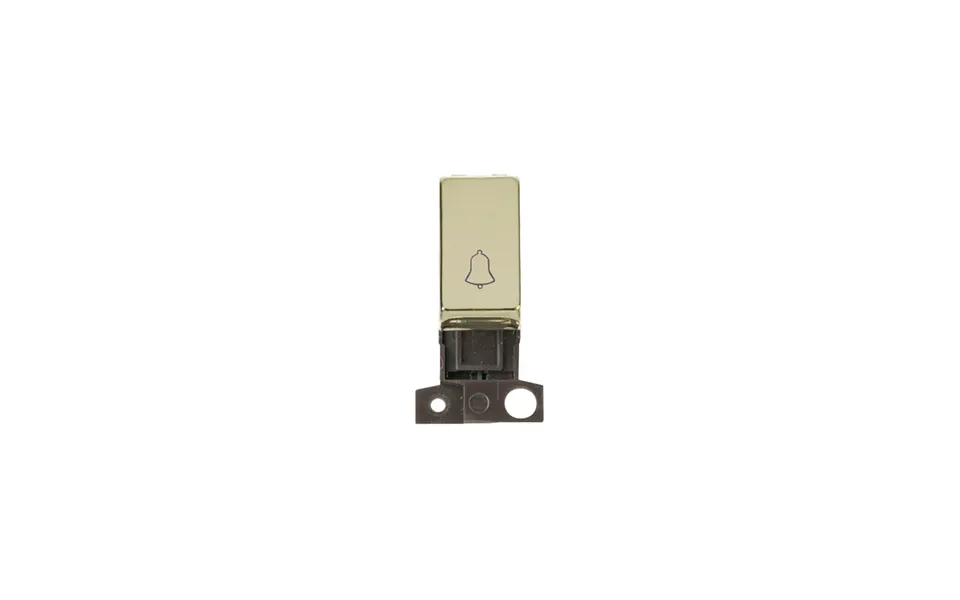 Click Minigrid Ingot 10ax 1 Way Retractive Bell Switches Module Polished Brass