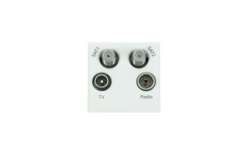 Click New Media Quad Tv Radio & Satellite Module White