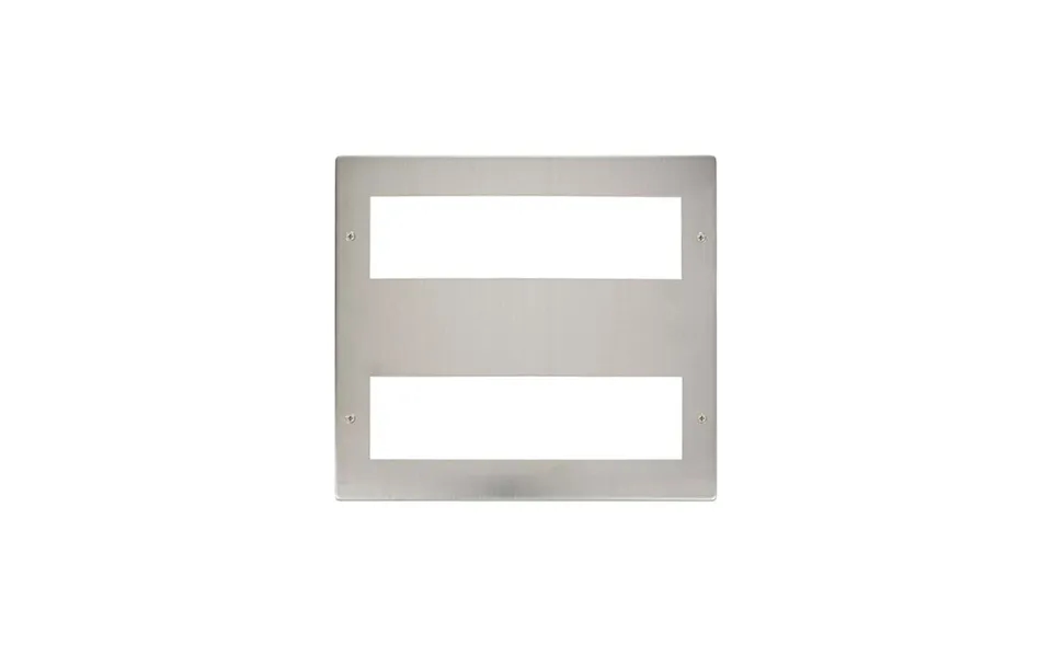 Click New Media Stainless Steel 16 Module Large Unfurnished Front Plate