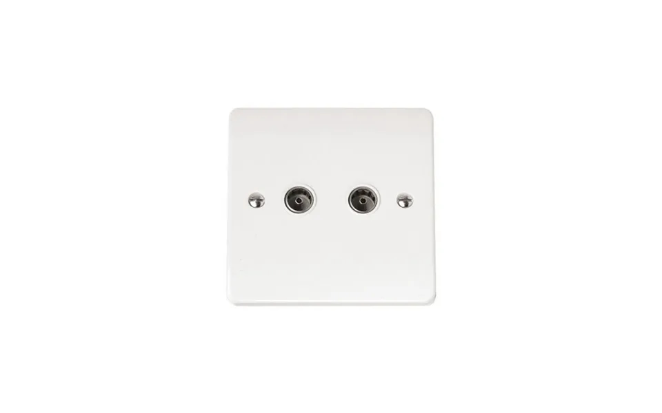 Click Twin Coaxial Socket Outlet