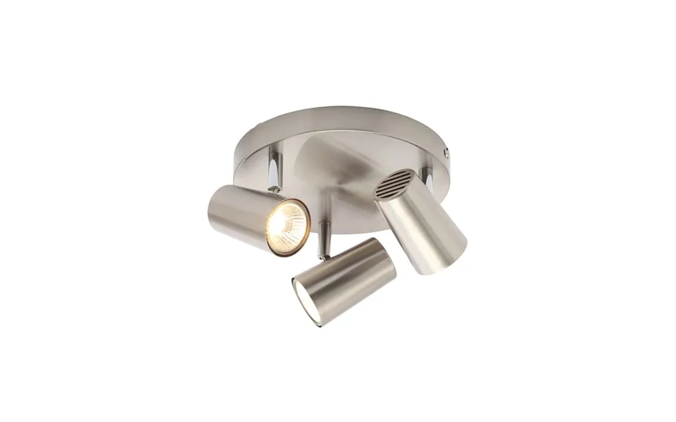 Forum Harvey Triple Gu10 Spotlight Satin Nickel