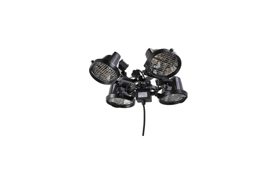 Forum Ruby Parasol Heater 4x450w Black