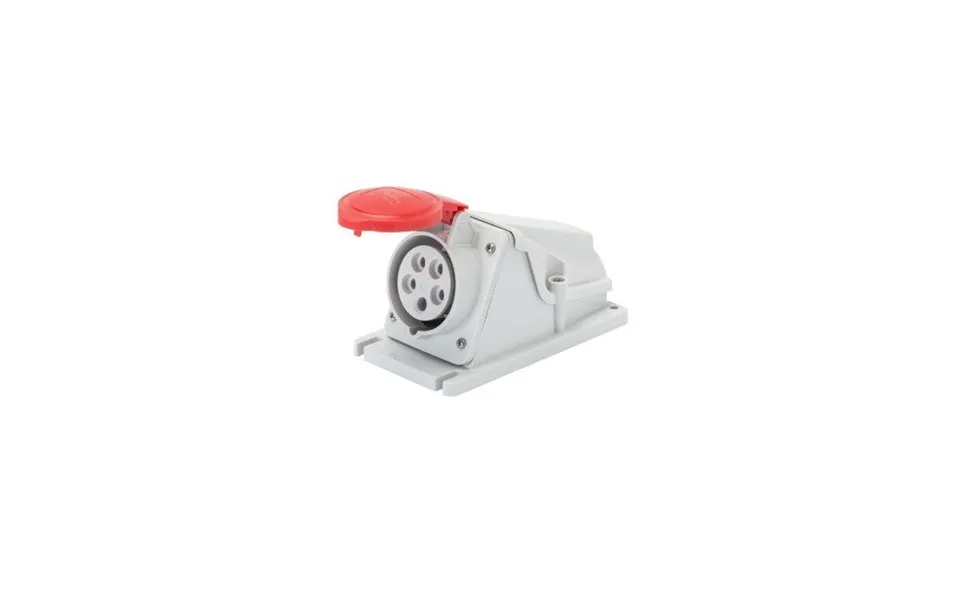 Gewiss 90 Deg. Angle Surface Mounting Socket Ip44 16a 3p N E 415v Red