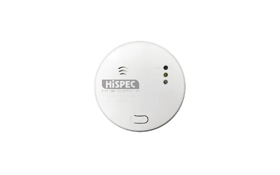 Hispec Carbon Monoxide Detector Mains With Battery Backup Interconnectable
