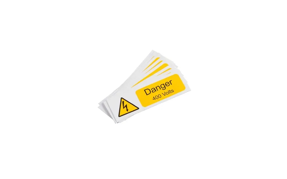 Industrial Signs Danger 400v Label 75mm X 25mm Pack Of 10