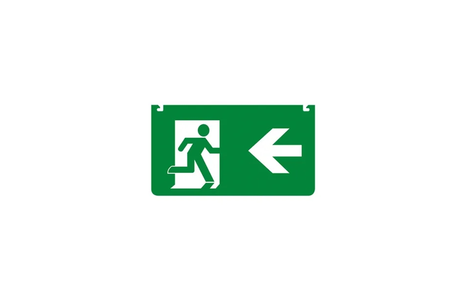 Integral Emergency Legend Left Arrow For Emergency Exit Sign