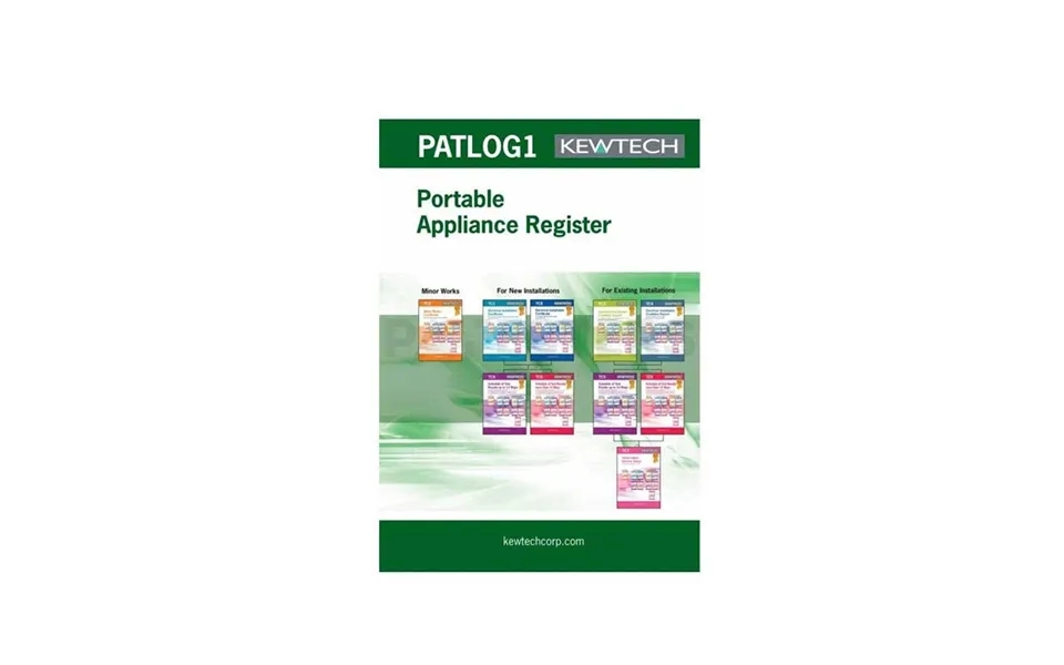 Kewtech Patlog1 50pgs Pat Test A4 Log Book