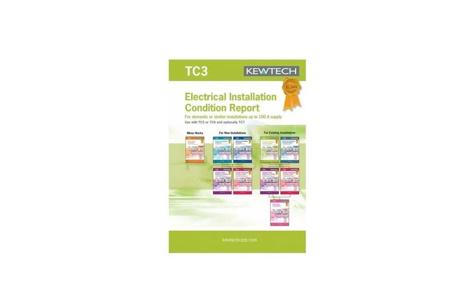 Kewtech Tc3 40pgs Electrical Installation Condition Report