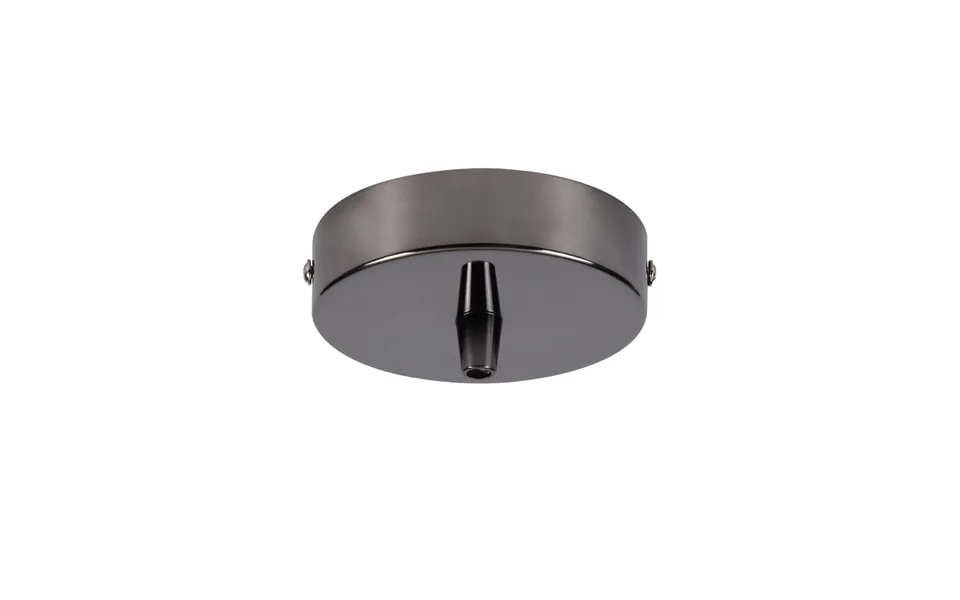 Luxuria Glorelle 10cm Canopy Ceiling Rose Kit Black Chrome C W Cable Clamp