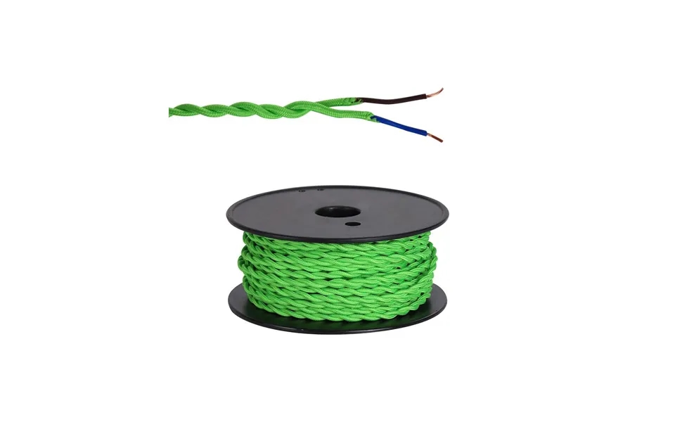 Luxuria Glorelle 25m Roll Light Green Braided Twisted 2 Core 0