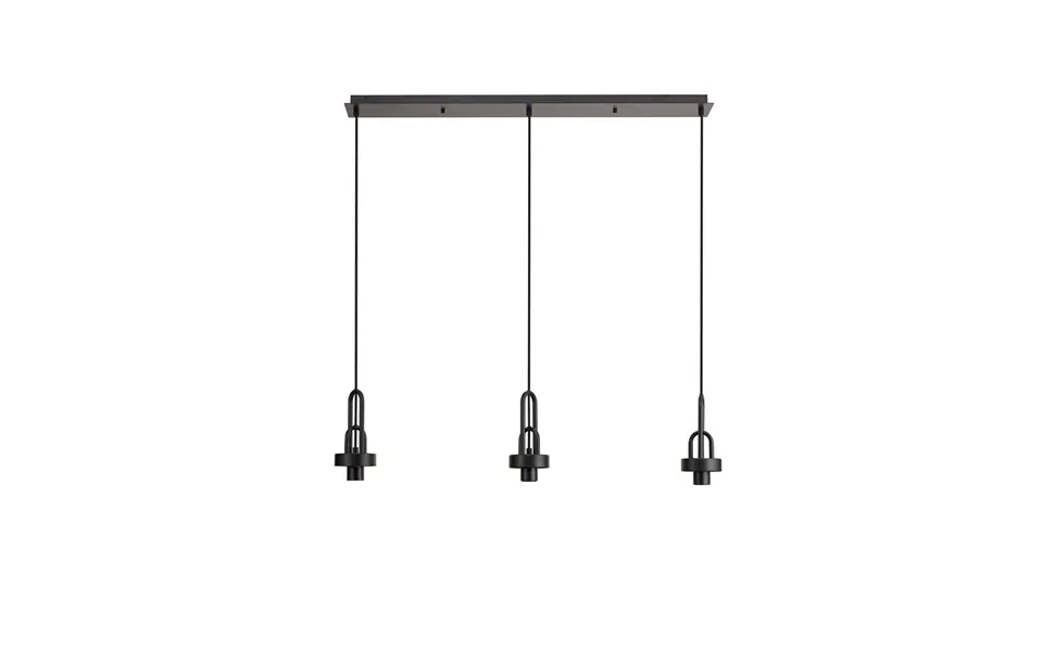 Luxuria Kennith Linear Suspension Kit Frame Only 3xe27 Matt Black