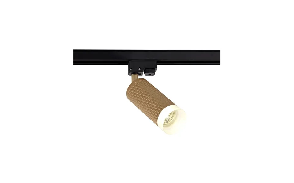 Luxuria Swirl 1 Light Track Adjustable Light Gu10 Rose Gold Acrylic Ring