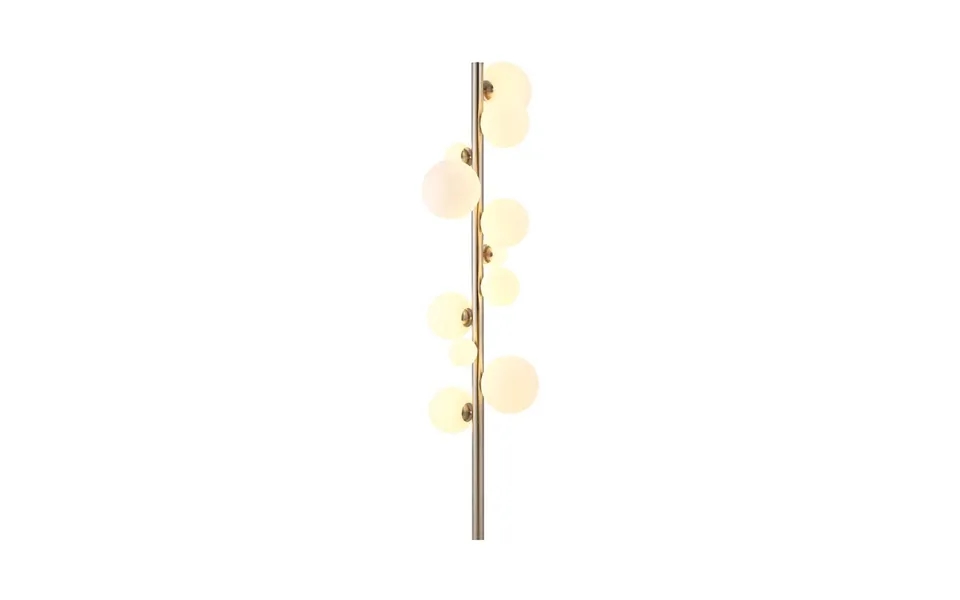 Luxuria Thorne Floor Lamp 11xg9 Satin Nickel Opal Glass
